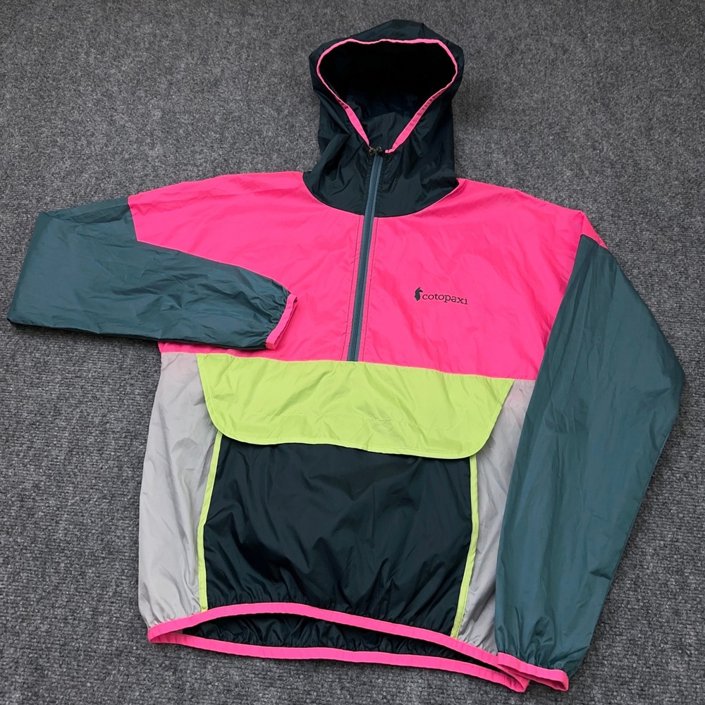 Cotopaxi Teca Half-Zip Windbreaker Women's XS Pink Colorblock Packable Anorak
